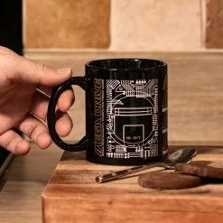 Official Mega Drive 'Logo' Black Ceramic Mug SEGA