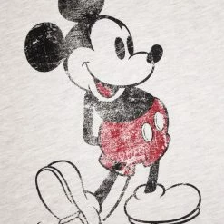Official Disney Mickey Mouse Grey Brussels Women's T-Shirts Apparel
