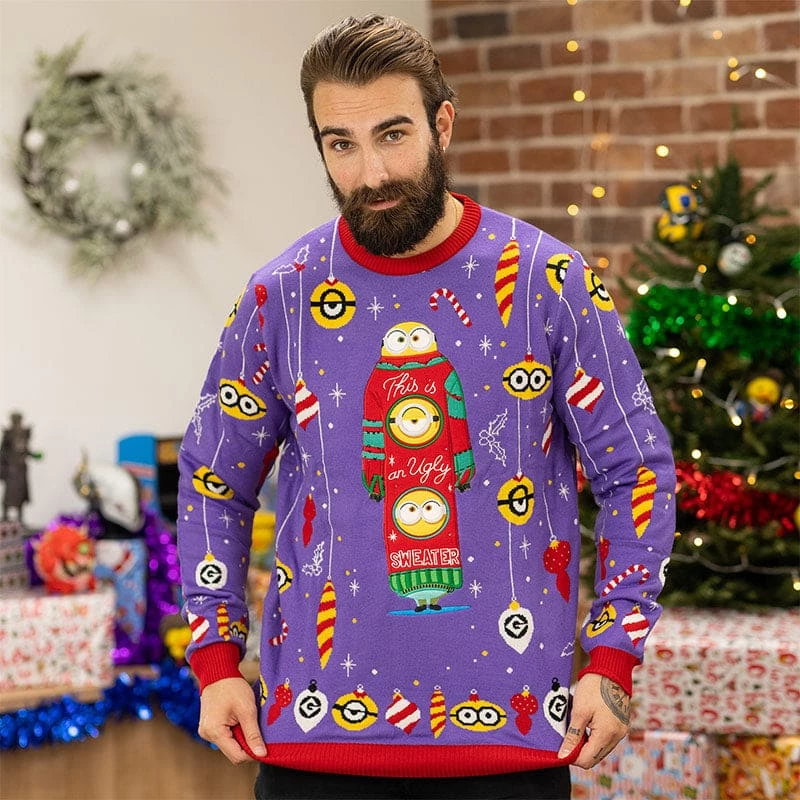 Brand new π Official Minions π Christmas Jumper / Ugly Sweater π 3 Official Minions Christmas Jumper / Ugly Sweater
