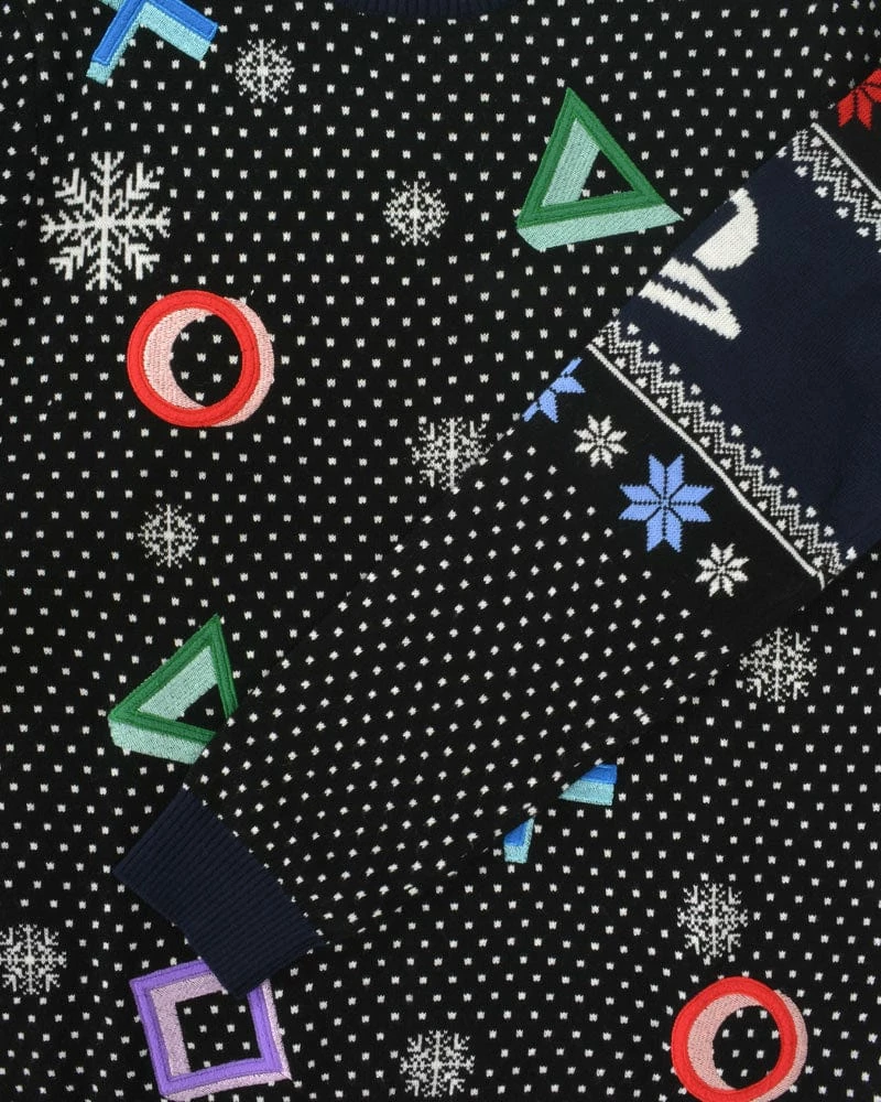 Cheapest π PlayStation π Christmas Jumper Official PlayStation Symbols Black π Christmas Jumper / Ugly Sweater π 4 PlayStation Christmas Jumper Official PlayStation Symbols Black Christmas Jumper / Ugly Sweater