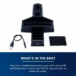Gaming Accessories Numskull PlayStation PS4 Multi-Function 5 In 1 Docking Station / Console Stand