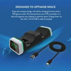 New π Gaming Accessories Numskull PlayStation 5 / PS5 Fast Charge Twin Charging Dock π 14 Gaming Accessories Numskull PlayStation 5 / PS5 Fast Charge Twin Charging Dock