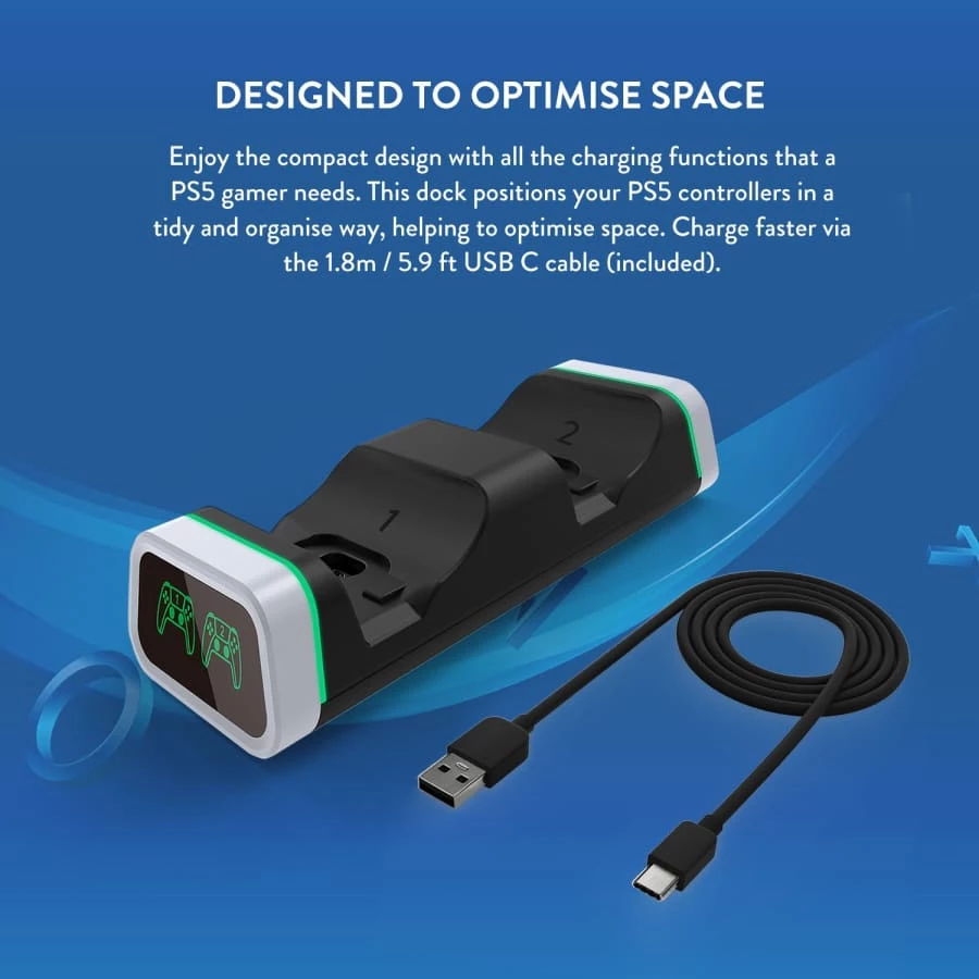 New π Gaming Accessories Numskull PlayStation 5 / PS5 Fast Charge Twin Charging Dock π 7 Gaming Accessories Numskull PlayStation 5 / PS5 Fast Charge Twin Charging Dock