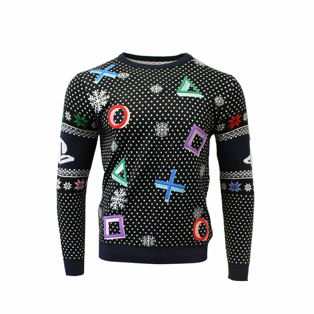 Cheapest π PlayStation π Christmas Jumper Official PlayStation Symbols Black π Christmas Jumper / Ugly Sweater π 1 PlayStation Christmas Jumper Official PlayStation Symbols Black Christmas Jumper / Ugly Sweater