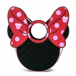 Disney Loungefly Minnie Mouse Dots AOP Bow Diecut Handbag Bags