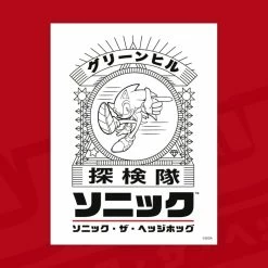 Official Modern Sonic The Hedgehog Japanese Style A3 Poster