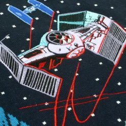 Star Wars Christmas Jumper Official Star Wars Tie Fighter Battle Of Yavin Christmas Jumper / Ugly Sweater