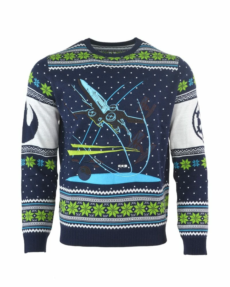 New π₯ Star Wars π Christmas Jumper Star Wars X-Wing: Battle Of Yavin Sweater π 1 Star Wars Christmas Jumper Star Wars X-Wing: Battle Of Yavin Sweater