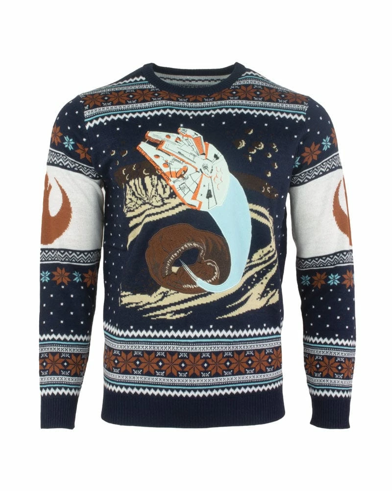 Promo π Star Wars π Christmas Jumper Star Wars: Space Slug Escape Sweater π 1 Star Wars Christmas Jumper Star Wars: Space Slug Escape Sweater