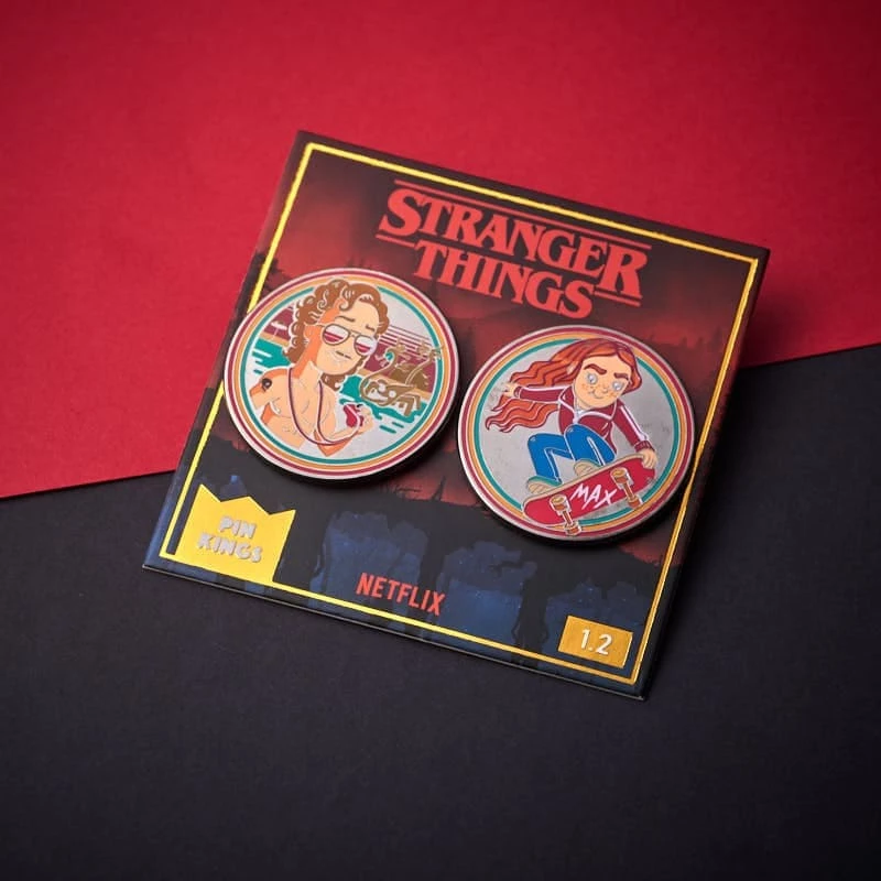 Best Sale π Pin Kings Stranger Things Enamel Pin Badge Set 1.2 β Billy And Max Accessories β 3 Pin Kings Stranger Things Enamel Pin Badge Set 1.2 β Billy And Max Accessories