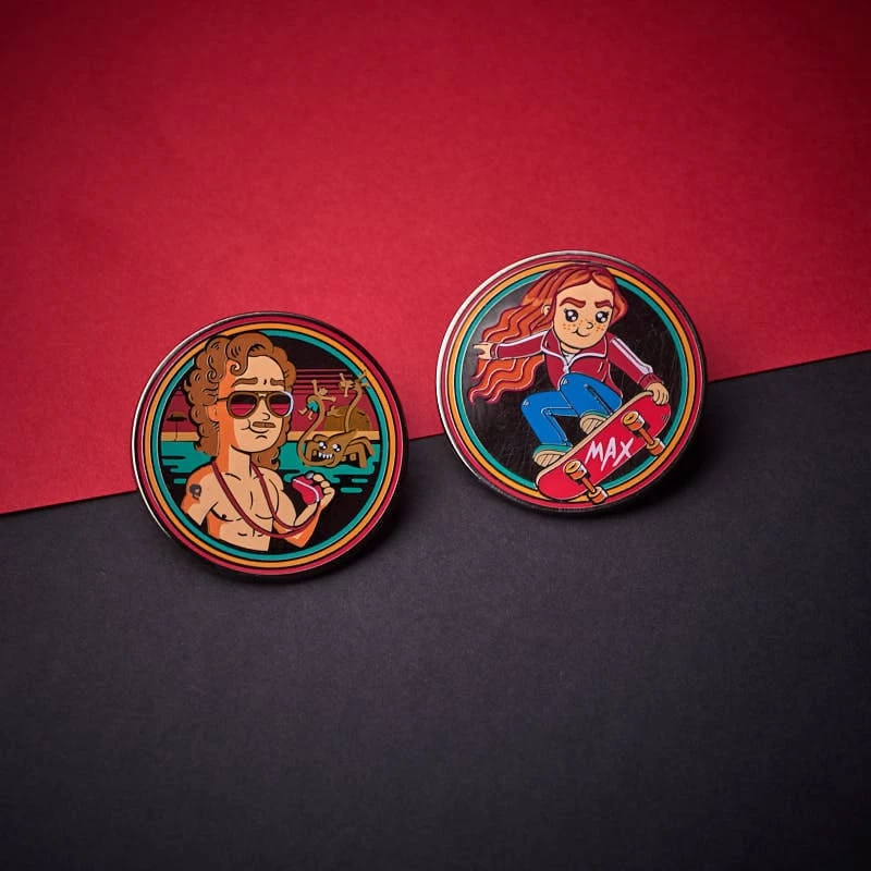 Best Sale π Pin Kings Stranger Things Enamel Pin Badge Set 1.2 β Billy And Max Accessories β 2 Pin Kings Stranger Things Enamel Pin Badge Set 1.2 β Billy And Max Accessories