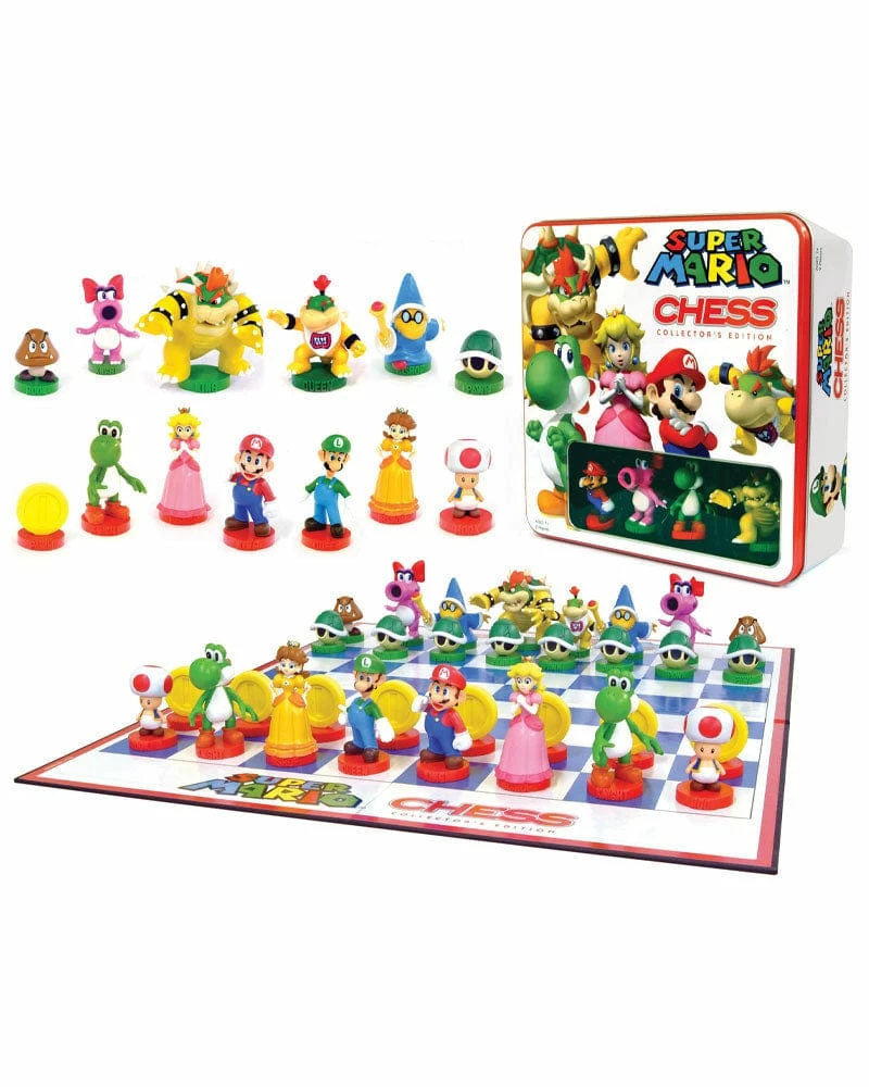 Wholesale βοΈ Official Nintendo Super Mario Tin Chess Set π 1 Official Nintendo Super Mario Tin Chess Set