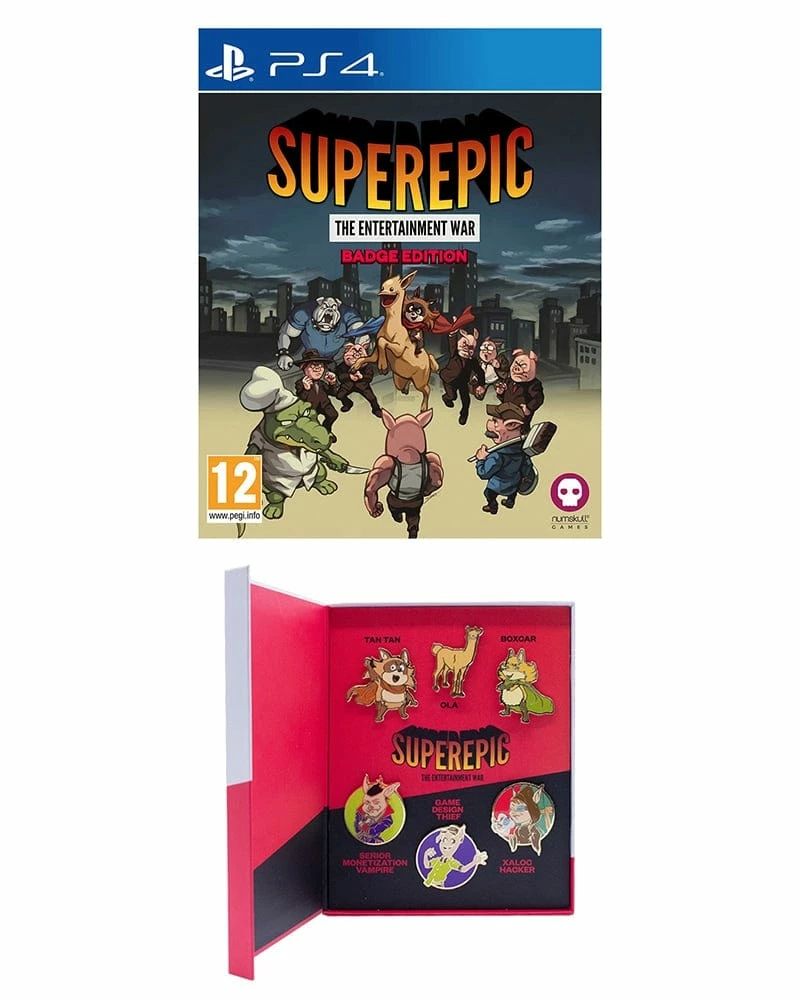 Brand new π PS4 Games Numskull SuperEpic: The Entertainment War Badge Edition (PS4) βοΈ 1 PS4 Games Numskull SuperEpic: The Entertainment War Badge Edition (PS4)