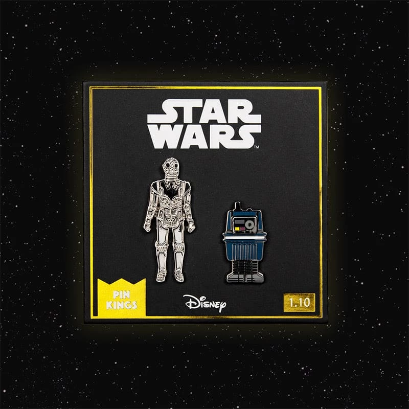 Promo π Pin Kings Star Wars Enamel Pin Badge Set 1.10 β Death Star Droid And Power Droid 𧨠1 Pin Kings Star Wars Enamel Pin Badge Set 1.10 β Death Star Droid And Power Droid