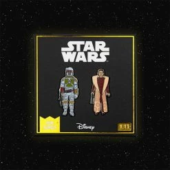Pin Kings Star Wars Enamel Pin Badge Set 1.11β Boba Fett And Leia Organa (Bespin Gown)