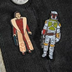 Pin Kings Star Wars Enamel Pin Badge Set 1.11– Boba Fett And Leia Organa (Bespin Gown)