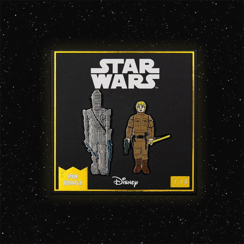 Promo π Pin Kings Star Wars Enamel Pin Badge Set 1.14 β IG-88 And Luke Skywalker (Bespin Fatigues) β 1 Pin Kings Star Wars Enamel Pin Badge Set 1.14 β IG-88 And Luke Skywalker (Bespin Fatigues)
