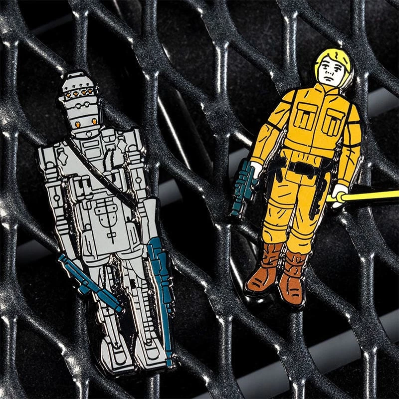 Promo π Pin Kings Star Wars Enamel Pin Badge Set 1.14 β IG-88 And Luke Skywalker (Bespin Fatigues) β 2 Pin Kings Star Wars Enamel Pin Badge Set 1.14 β IG-88 And Luke Skywalker (Bespin Fatigues)