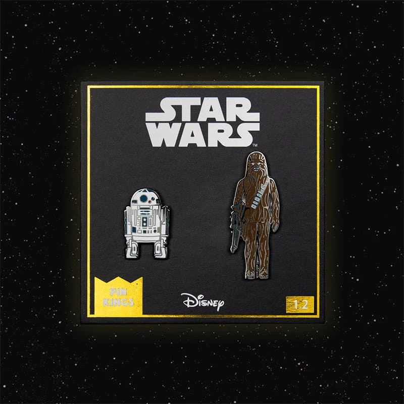 Hot Sale π Pin Kings Star Wars Enamel Pin Badge Set 1.2 - R2D2 And Chewbacca π 1 Pin Kings Star Wars Enamel Pin Badge Set 1.2 - R2D2 And Chewbacca