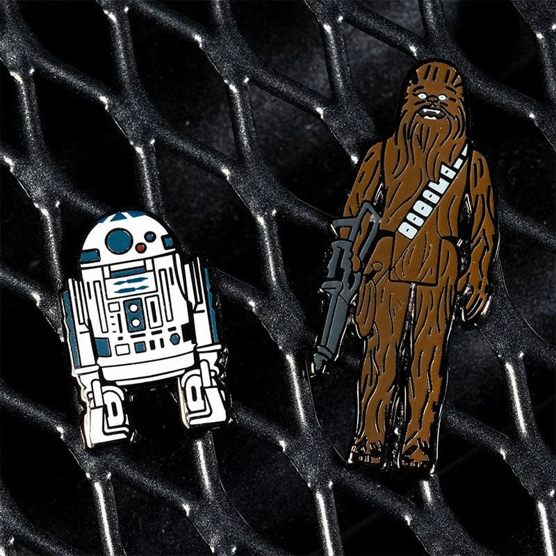 Hot Sale π Pin Kings Star Wars Enamel Pin Badge Set 1.2 - R2D2 And Chewbacca π 2 Pin Kings Star Wars Enamel Pin Badge Set 1.2 - R2D2 And Chewbacca
