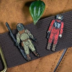 Pin Kings Star Wars Enamel Pin Badge Set 1.37 – B-Wing Pilot And Klaatu (in Skiff Guard Outfit) Accessories