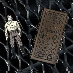 Pin Kings Star Wars Enamel Pin Badge Set 1.45 – Han Solo And Han Solo (In Carbonite Chamber) Accessories