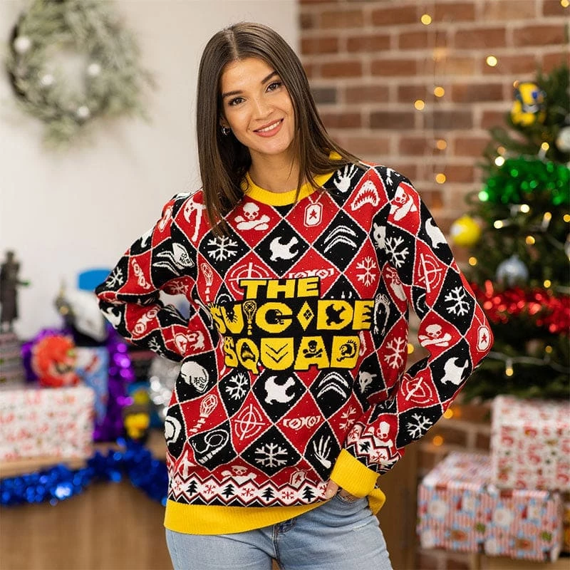 Cheapest β The Suicide Squad Official Suicide Squad Chrismas Jumper / Ugly Sweater π 4 The Suicide Squad Official Suicide Squad Chrismas Jumper / Ugly Sweater