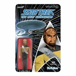 Official Star Trek The Next Generation Worf Super7 ReAction Figure