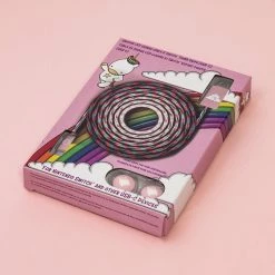 Gaming Accessories Numskull Unicorn LED USB C Cable & Thumb Grips (Nintendo Switch)