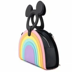 Loungefly Disney Mickey Mouse Pastel Rainbow Crossbody Bag Bags