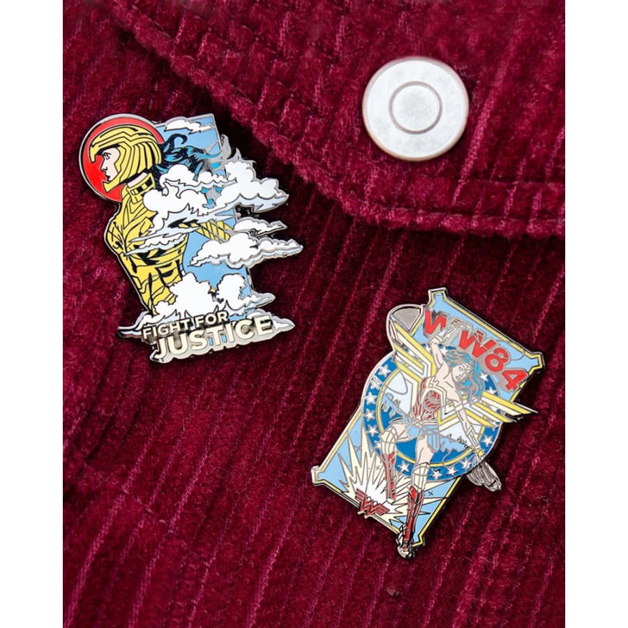 Cheapest π Wonder π© Women Pin Kings Wonder π© Woman '84 Enamel Pin Badge Set 1.2 - Fight For Justice Accessories π 2 Wonder Women Pin Kings Wonder Woman '84 Enamel Pin Badge Set 1.2 - Fight For Justice Accessories
