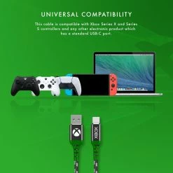Official Xbox Series X And Series S Play And Charge USB C Charging Cable